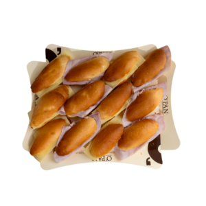 Safata de brioixets de pernil dolç o formatge