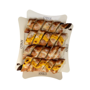 Safata de coca de forner amb i sense crema